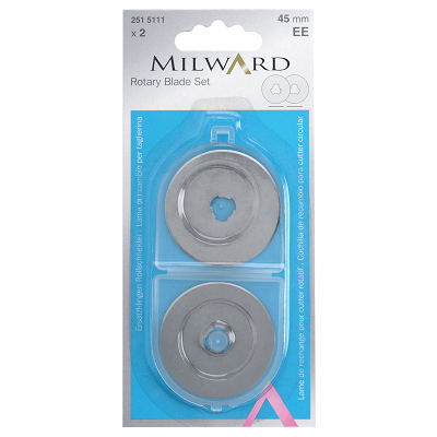 Milward 251 5111 2 Pack Steel Rotary Cutter Blade 45mm